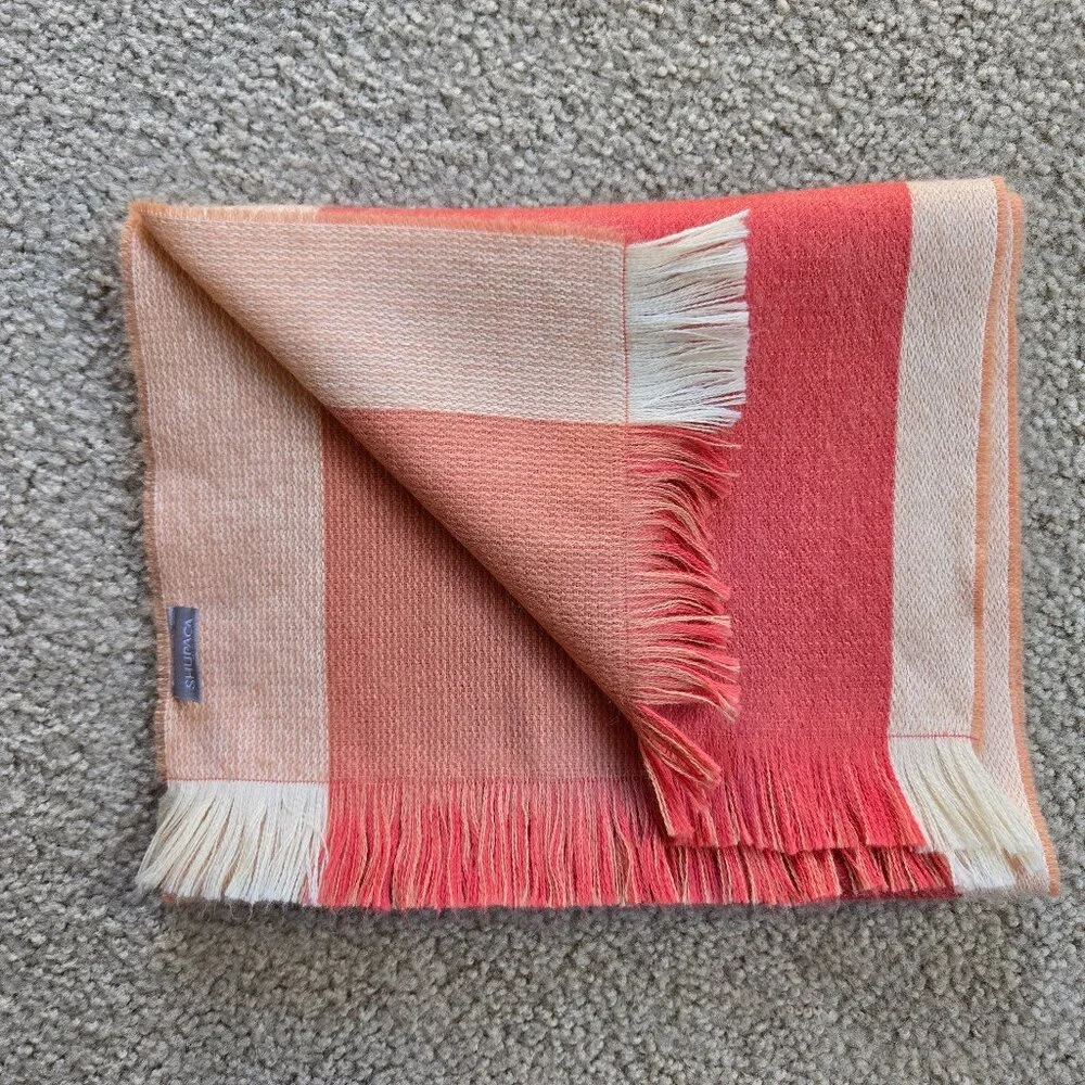 NWOT Pink Alpaca Scarf